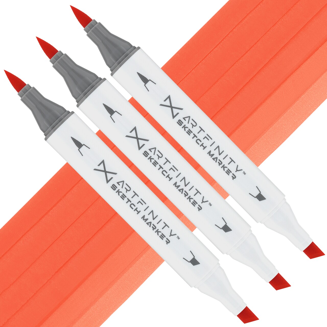 Artfinity Sketch Marker Sets - Set of 3 - Cherry R1-55, Vibrant, Professional, Dye-Based Alcohol Markers for Artists, Drawing, Travel, & More